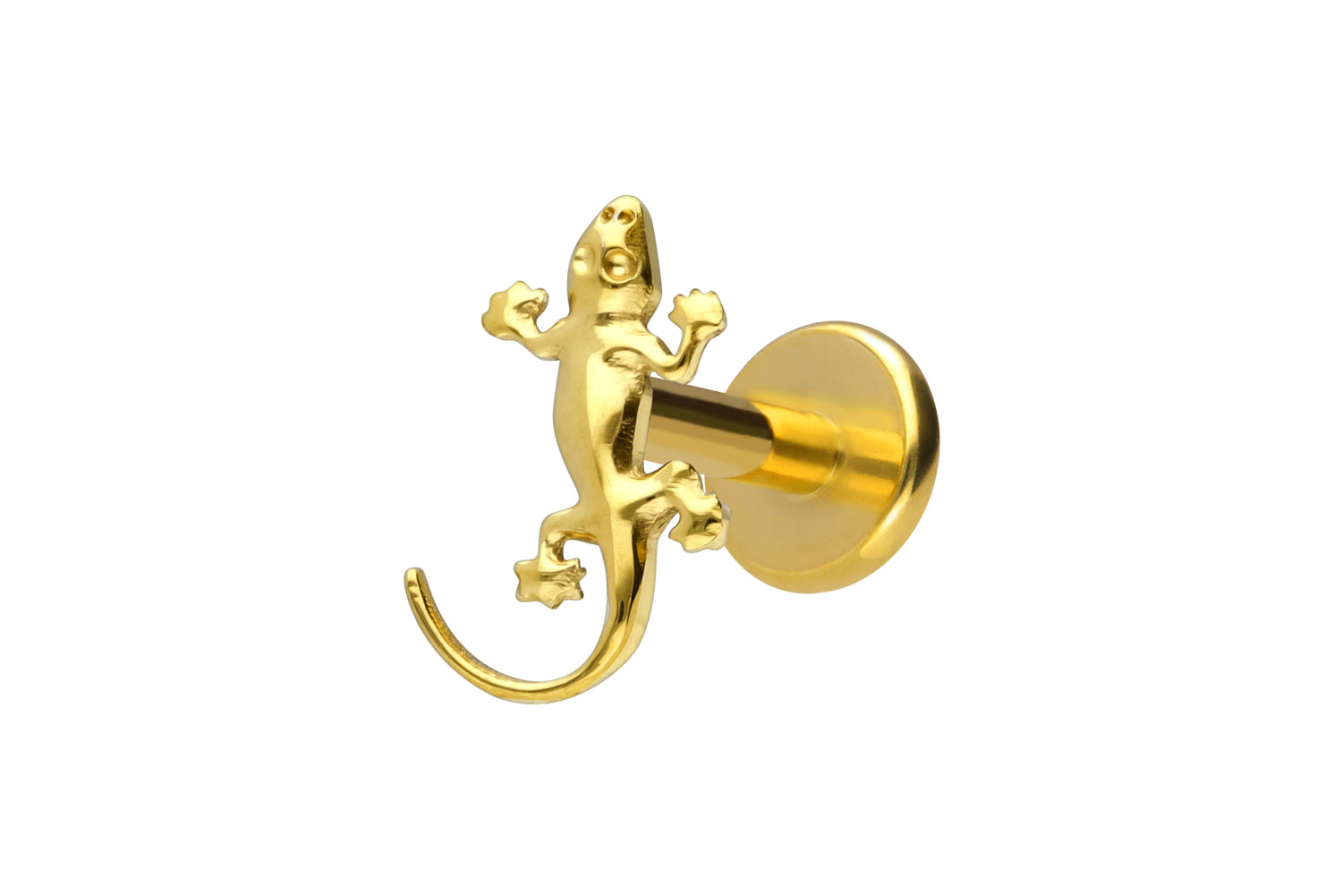 Titan Labret Piercing mit Innengewinde GECKO